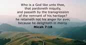 Micah 7:18