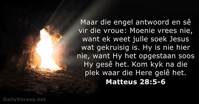 Matteus 28:5-6