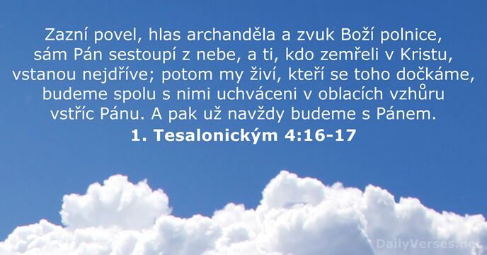 1. Tesalonickým 4:16-17