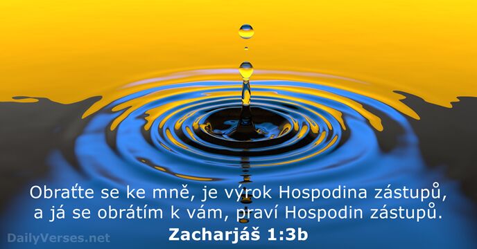 Zacharjáš 1:3b