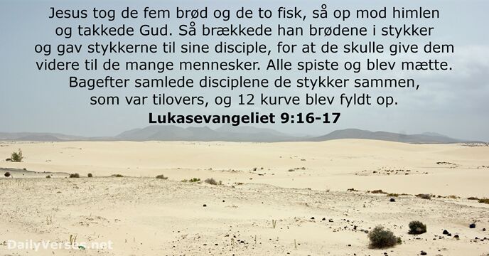 Lukasevangeliet 9:16-17