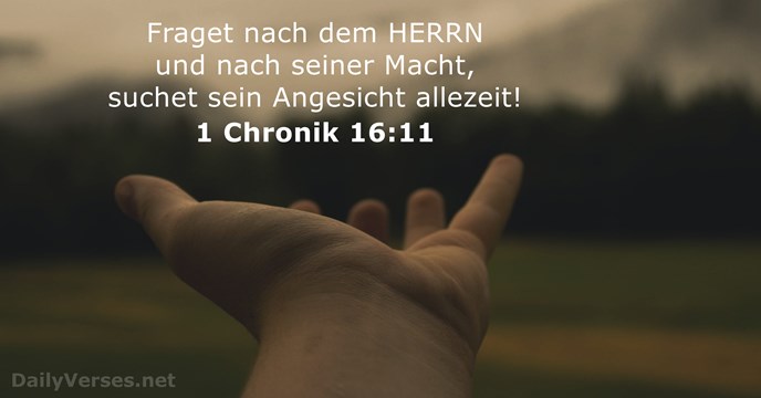 1 Chronik 16:11