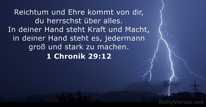 1 Chronik 29:12