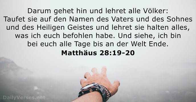 Matthäus 28:19-20