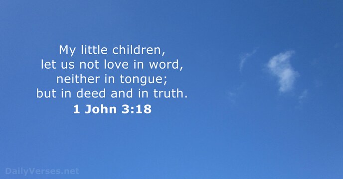 1 John 3:18
