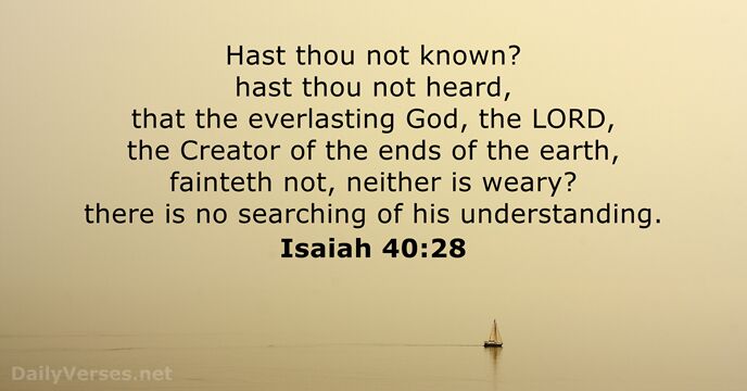 Isaiah 40:28