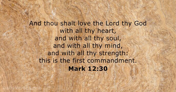 Mark 12:30