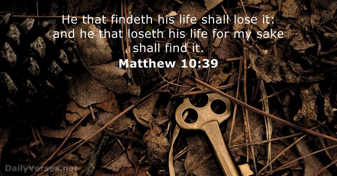 Matthew 10:39
