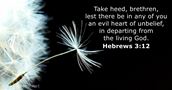 Hebrews 3:12