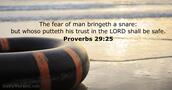 Proverbs 29:25