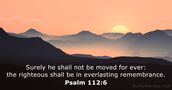 Psalm 112:6