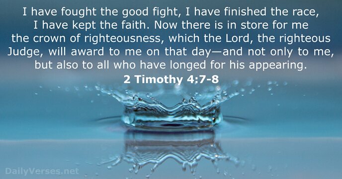 2 Timothy 4:7-8