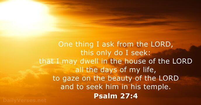 Psalm 27:4