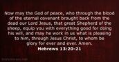 Hebrews 13:20-21