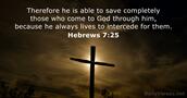 Hebrews 7:25