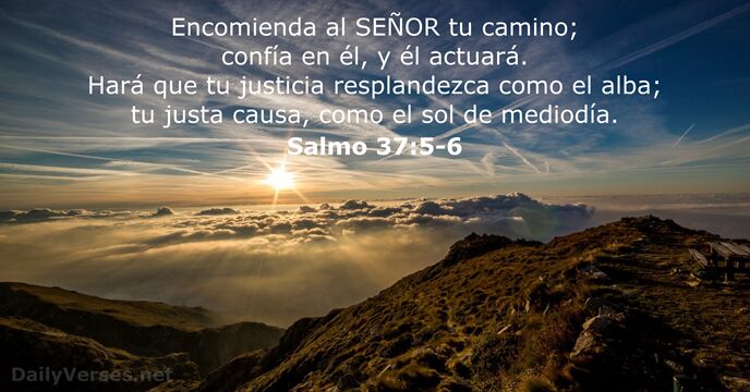 Salmos 37:5-6 - Versículo De La Biblia Del Día - DailyVerses.net