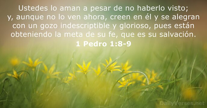 1 Pedro 1:8-9