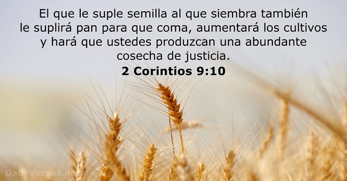 2 Corintios 9:10