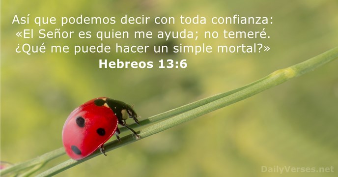 Hebreos 13:6