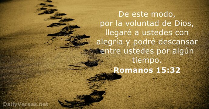 Romanos 15:32
