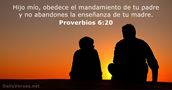 Proverbios 6:20