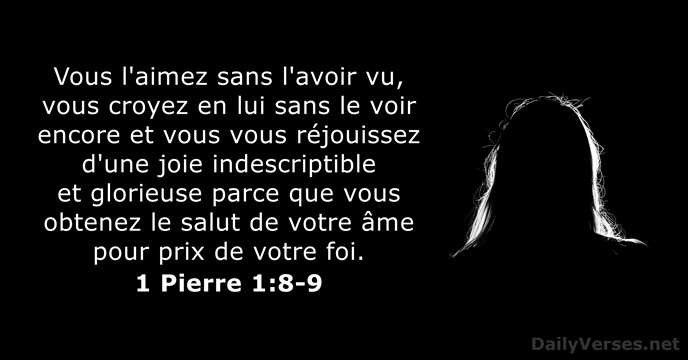1 Pierre 1:8-9