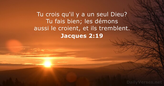 Jacques 2:19