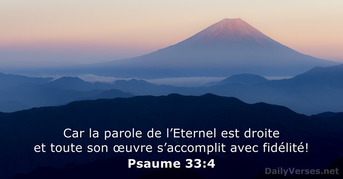 Psaume 33:4