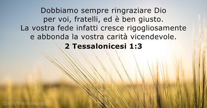 2 Tessalonicesi 1:3