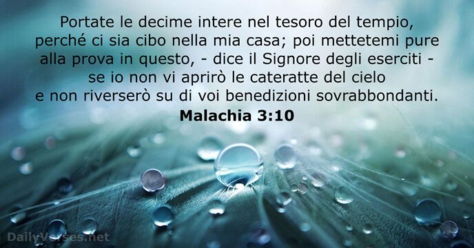 Malachia 3:10