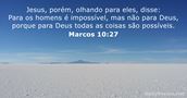Marcos 10:27