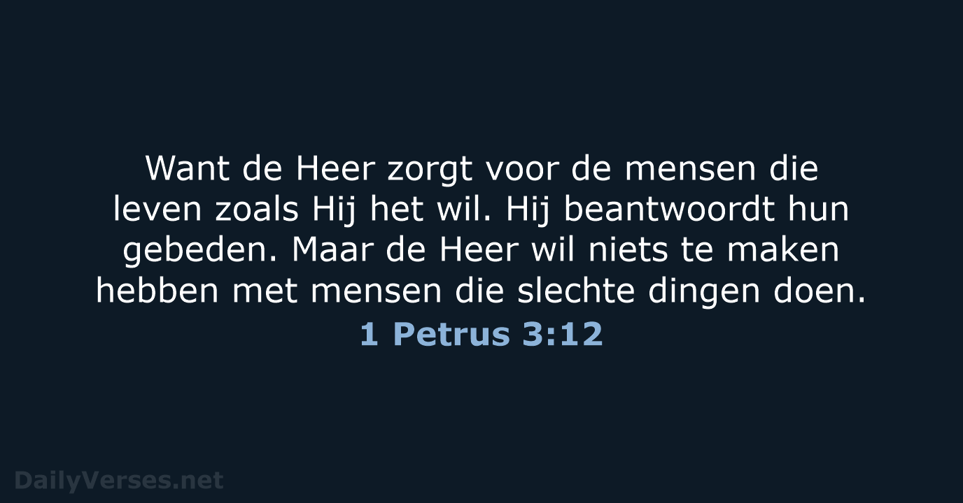 1 Petrus 3:12 - BB