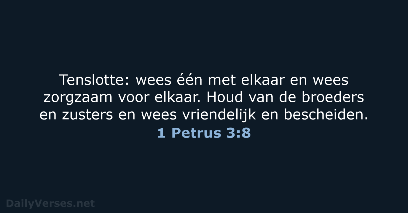 1 Petrus 3:8 - BB