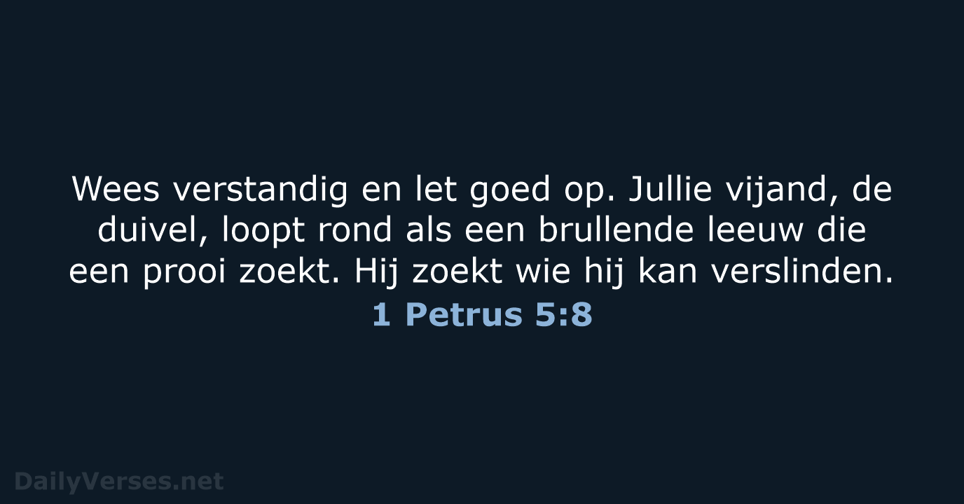 1 Petrus 5:8 - BB