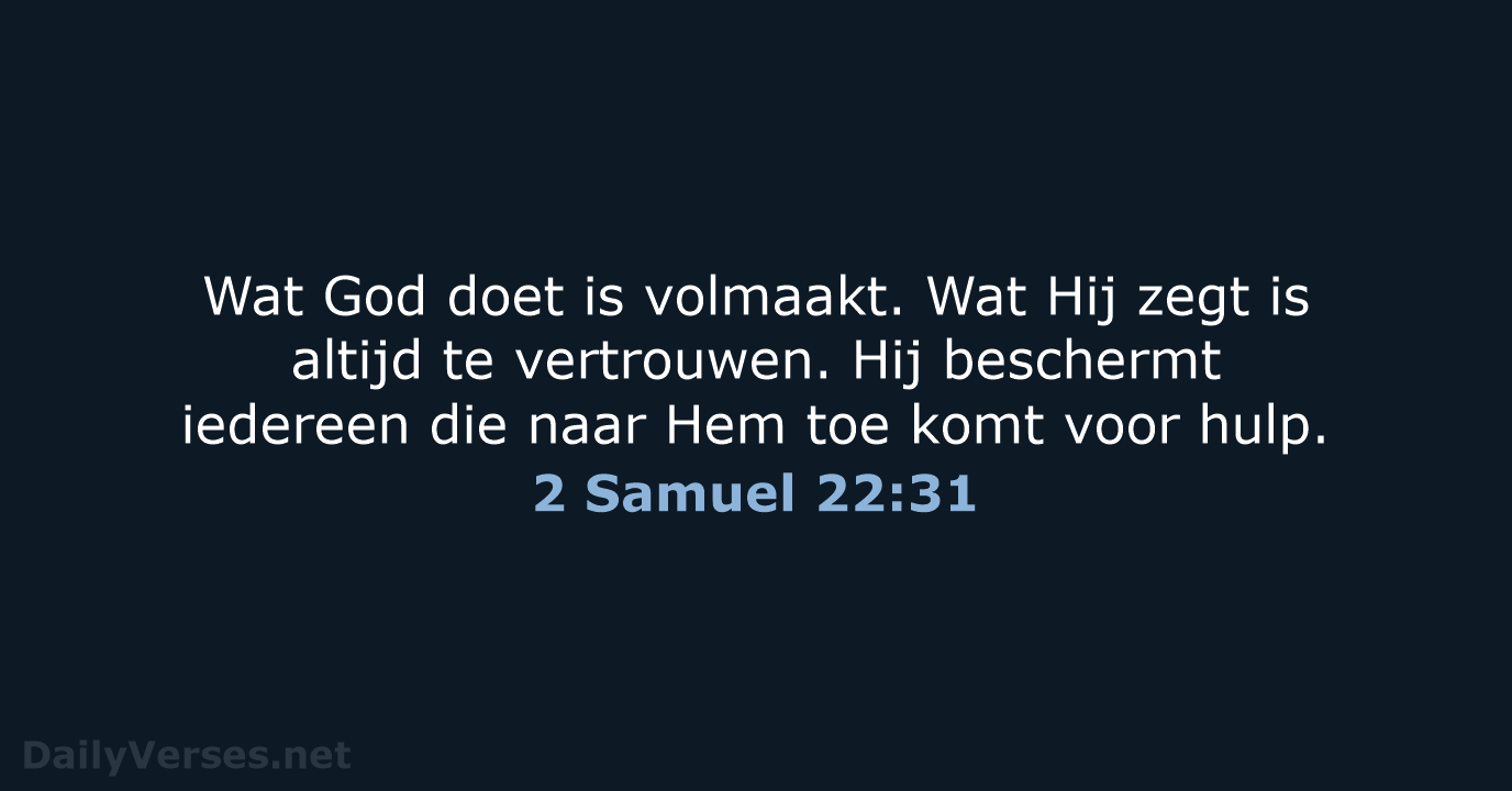 2 Samuel 22:31 - BB