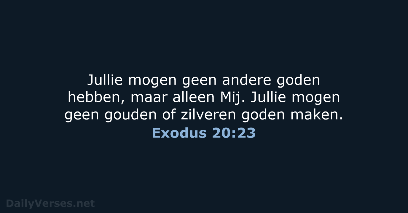 Exodus 20:23 - BB