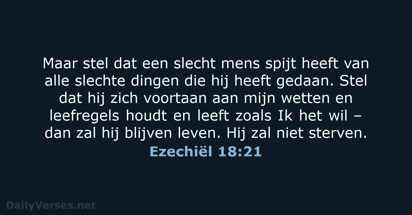 Ezechiël 18:21 - BB