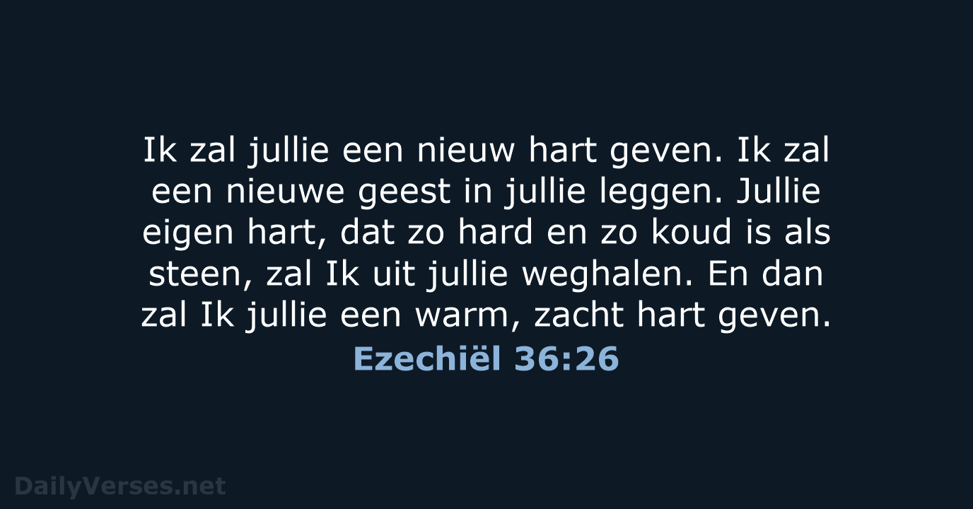 Ezechiël 36:26 - BB