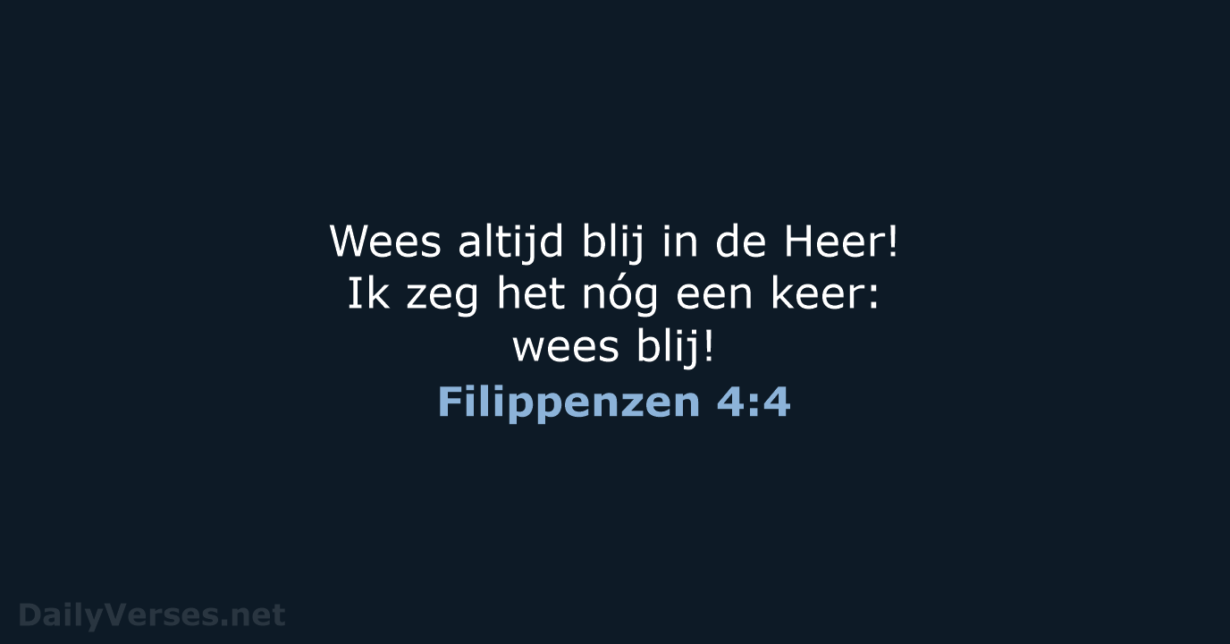 Filippenzen 4:4 - BB
