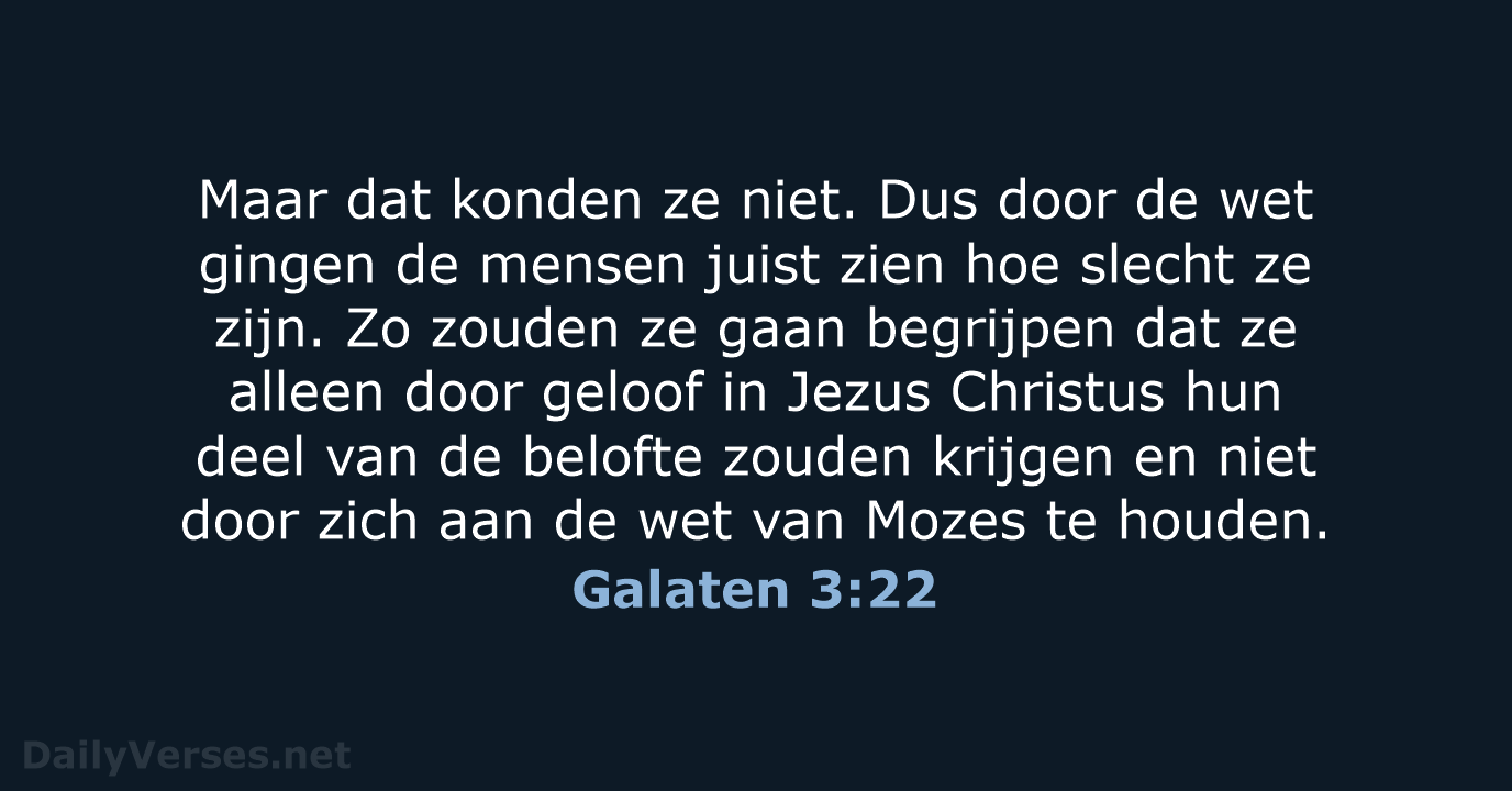 Galaten 3:22 - BB