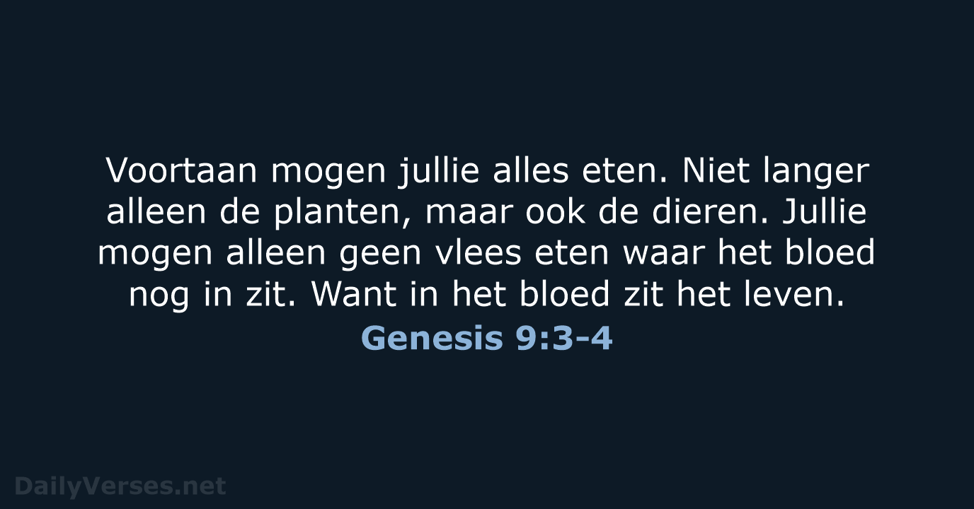 Genesis 9:3-4 - BB