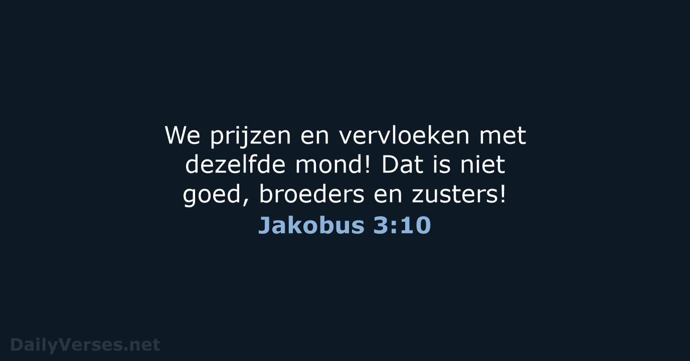 Jakobus 3:10 - BB