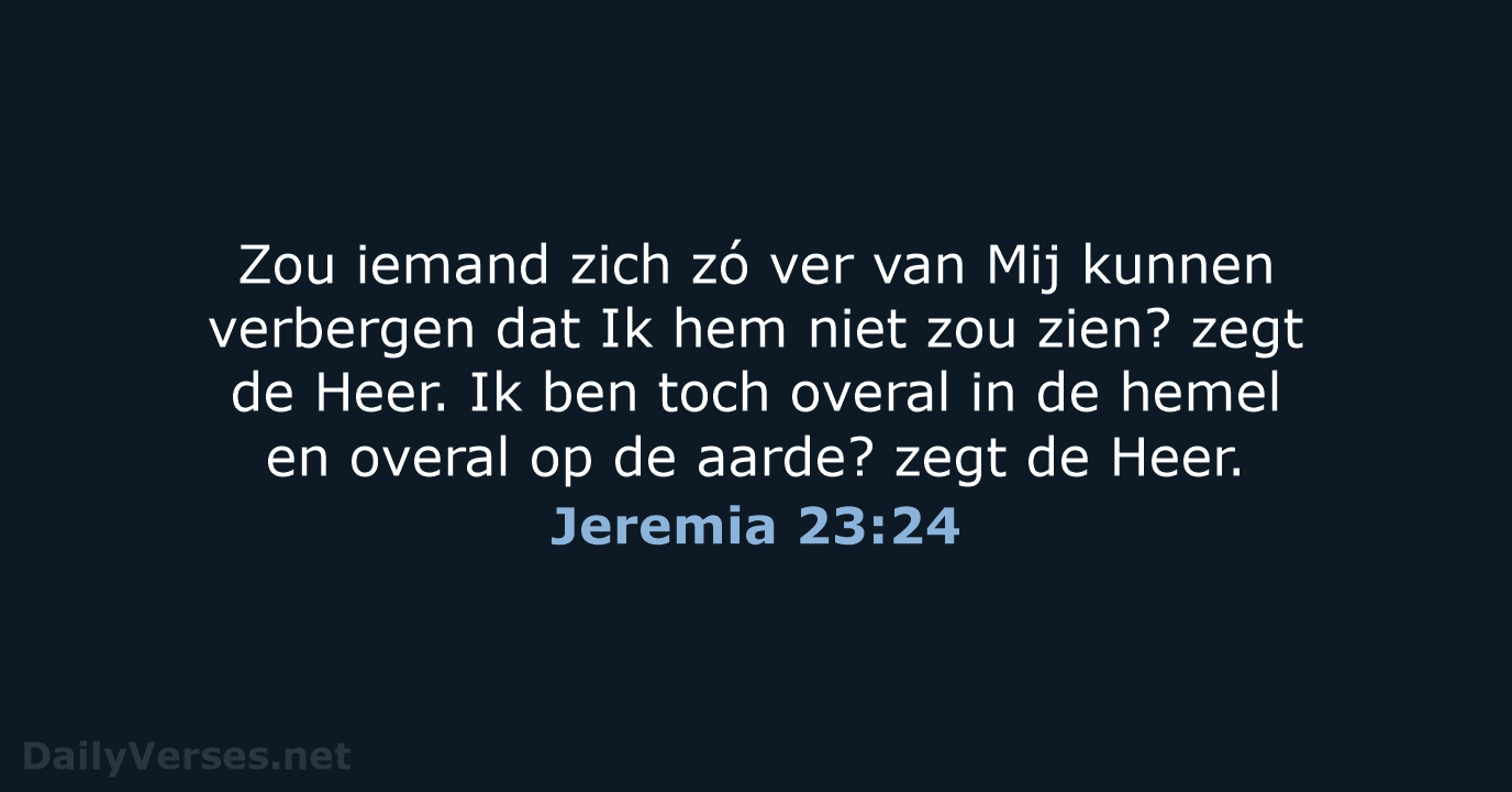 Jeremia 23:24 - BB