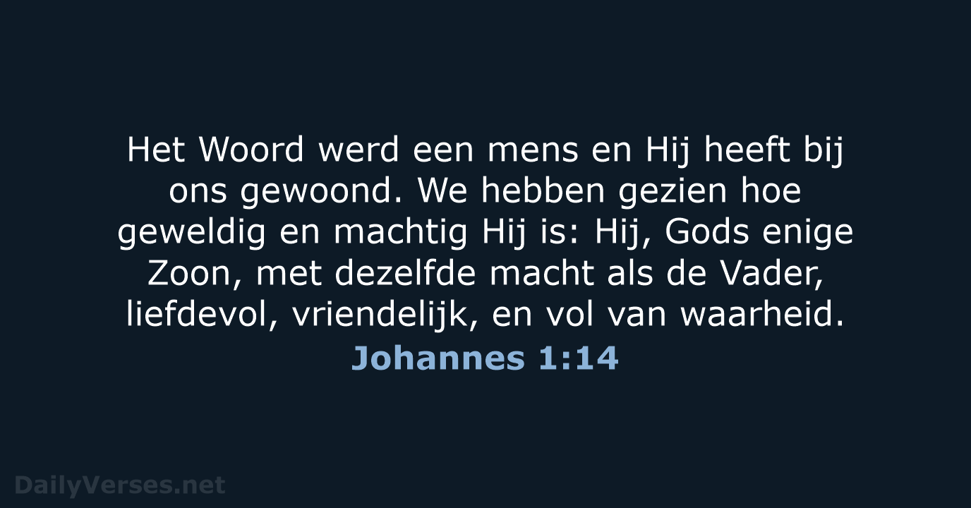 Johannes 1:14 - BB