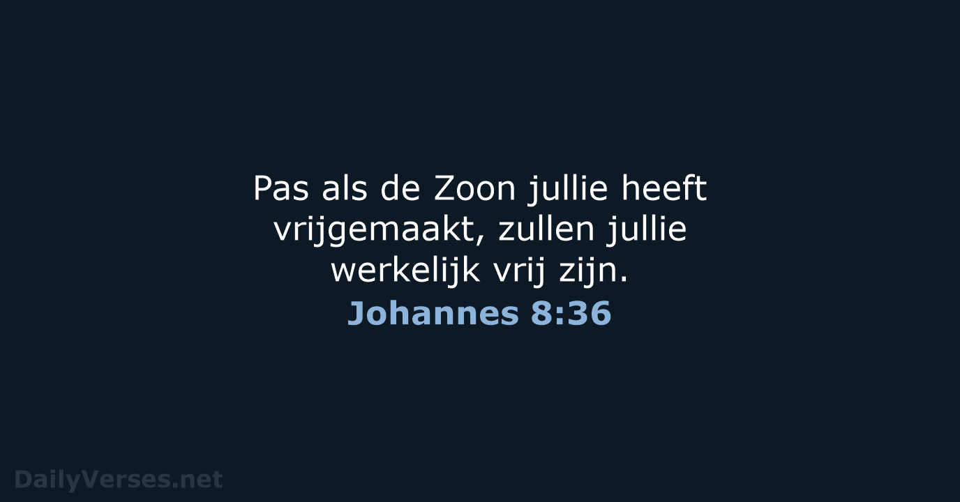 Johannes 8:36 - BB