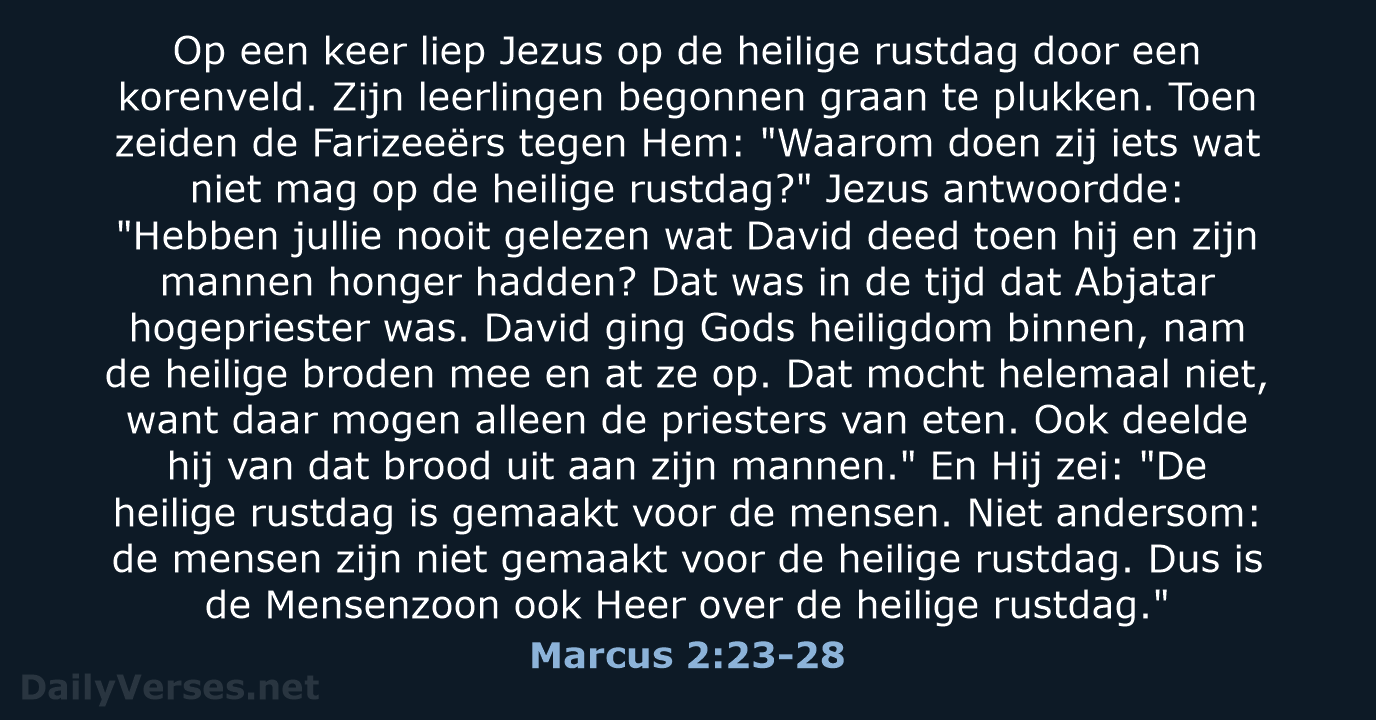 Marcus 2:23-28 - BB