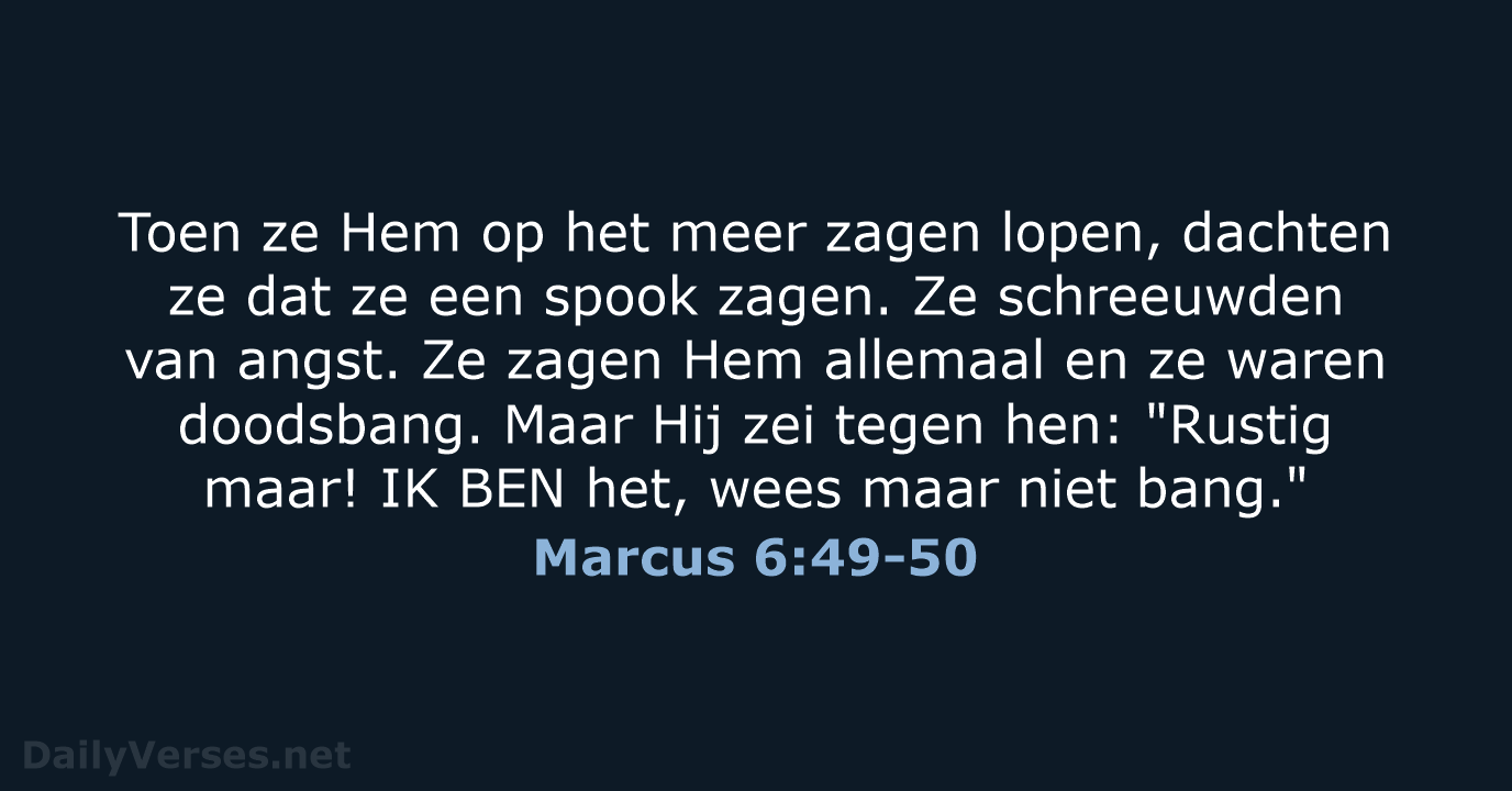 Marcus 6:49-50 - BB