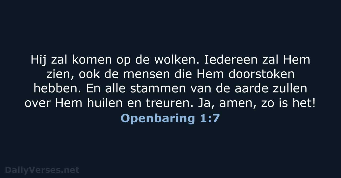 Openbaring 1:7 - BB