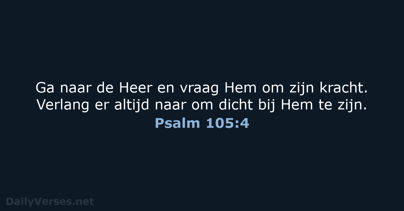 Psalm 105:4 - BB