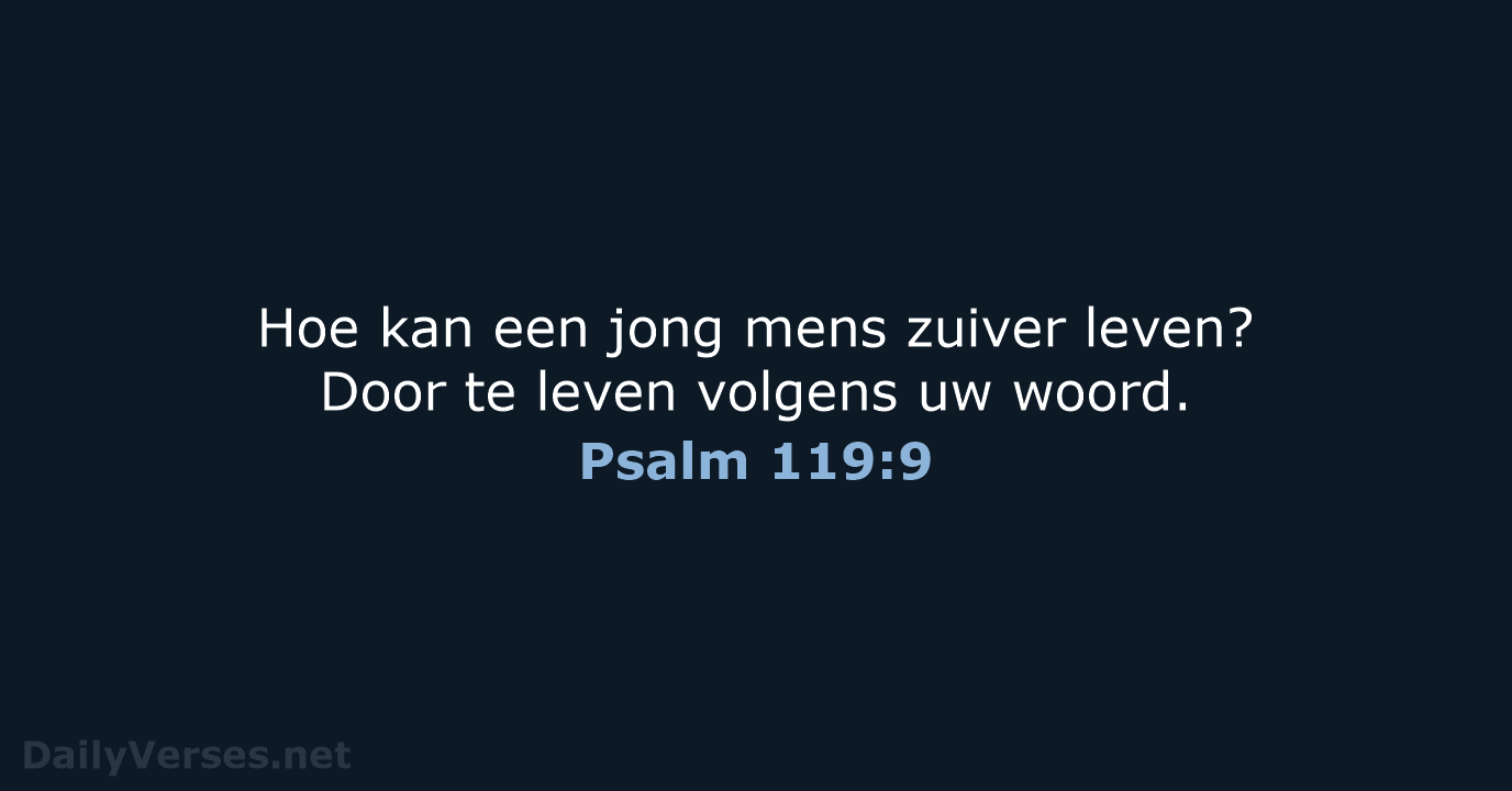 Psalm 119:9 - BB